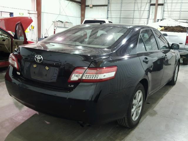 4T4BF3EK5BR124913 - 2011 TOYOTA CAMRY BASE BLACK photo 4