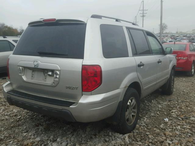 2HKYF18775H557880 - 2005 HONDA PILOT EXL SILVER photo 4