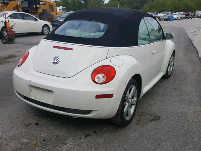 3VWFF31Y27M413430 - 2007 VOLKSWAGEN NEW BEETLE 白色 照片 4