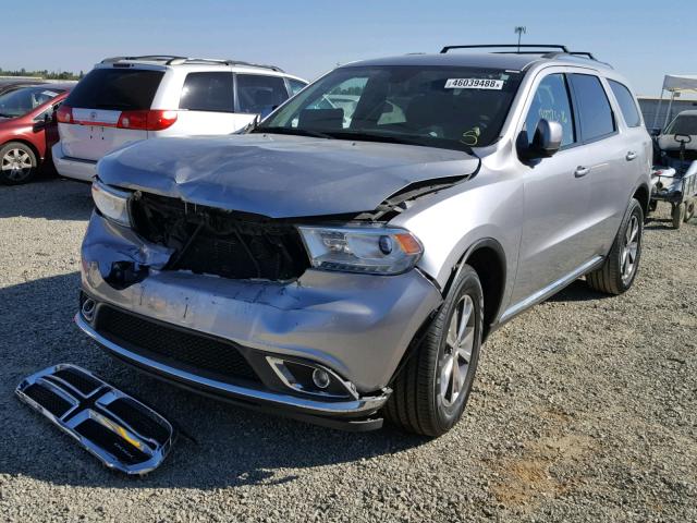 1C4RDHDG5GC336530 - 2016 DODGE DURANGO LI SILVER photo 2