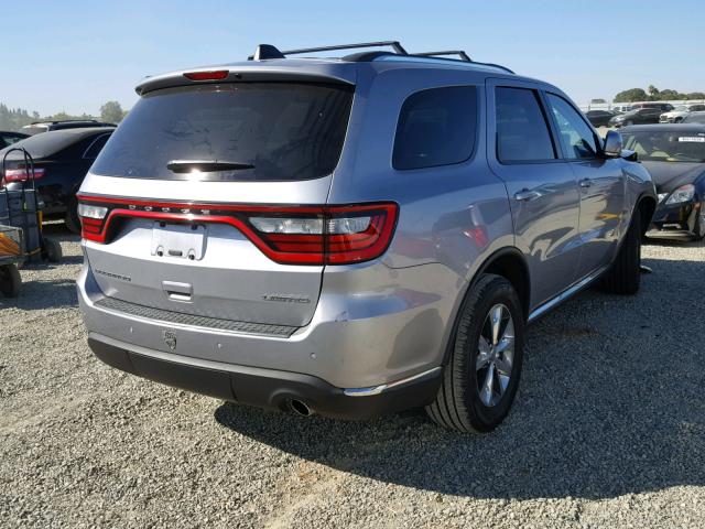 1C4RDHDG5GC336530 - 2016 DODGE DURANGO LI SILVER photo 4