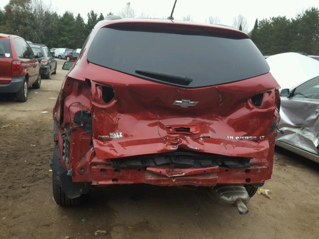 1GNKVJEDXCJ312330 - 2012 CHEVROLET TRAVERSE L RED photo 9