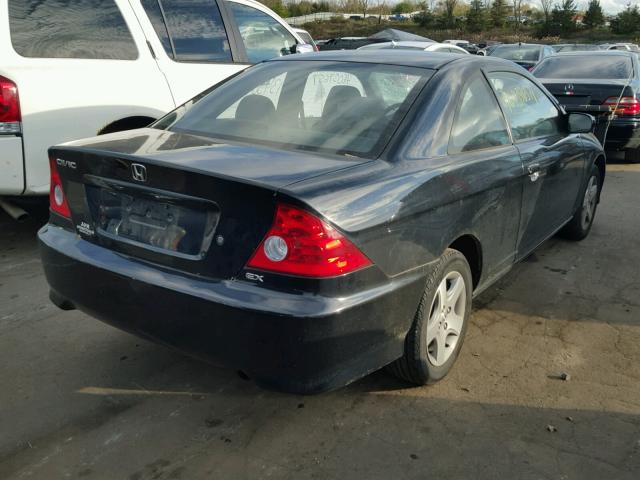 1HGEM22985L020344 - 2005 HONDA CIVIC EX BLACK photo 4