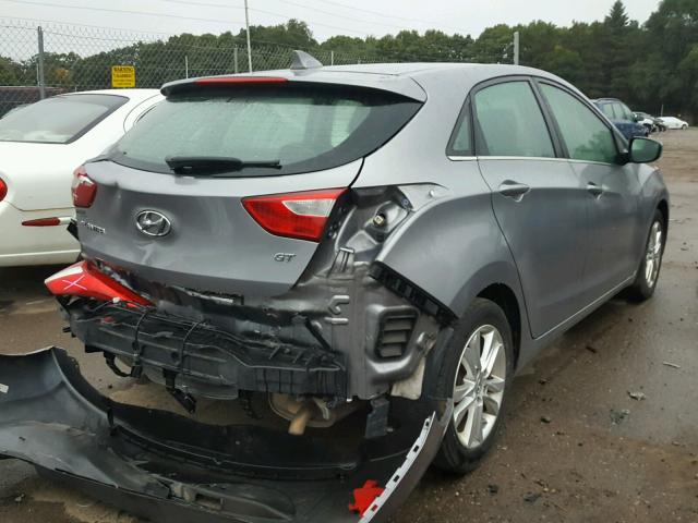 KMHD35LEXDU050444 - 2013 HYUNDAI ELANTRA GT SILVER photo 4