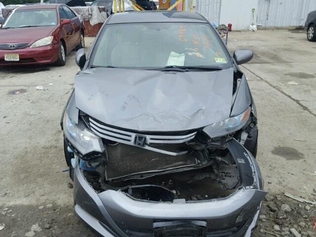 JHMZE2H59AS014505 - 2010 HONDA INSIGHT LX GRAY photo 9