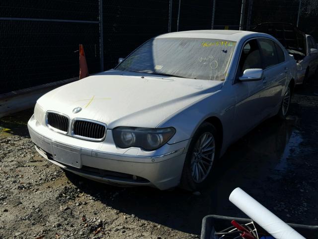 WBAGN63493DS44645 - 2003 BMW 745 SILVER photo 2