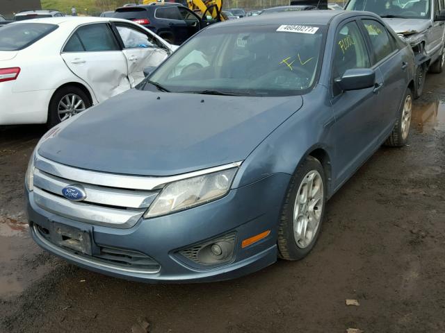 3FAHP0HA6BR289390 - 2011 FORD FUSION SE BLUE photo 2