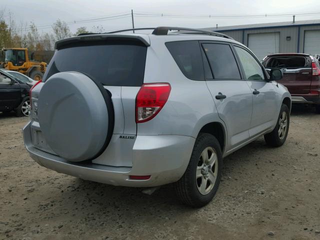 JTMZD33V866015419 - 2006 TOYOTA RAV4 SILVER photo 4