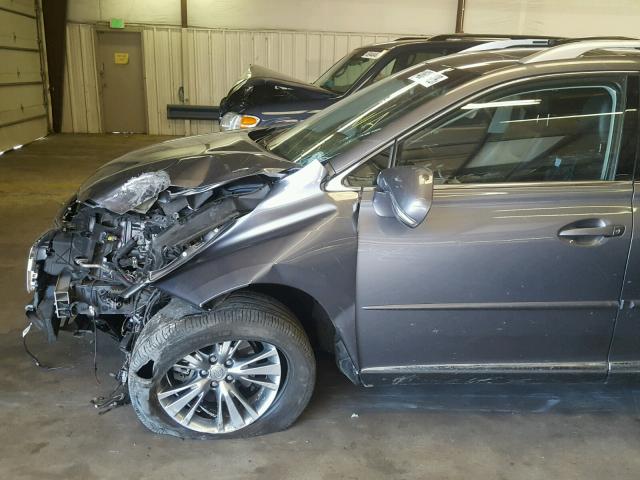 JTJBC1BA4D2060737 - 2013 LEXUS RX 450 GRAY photo 9