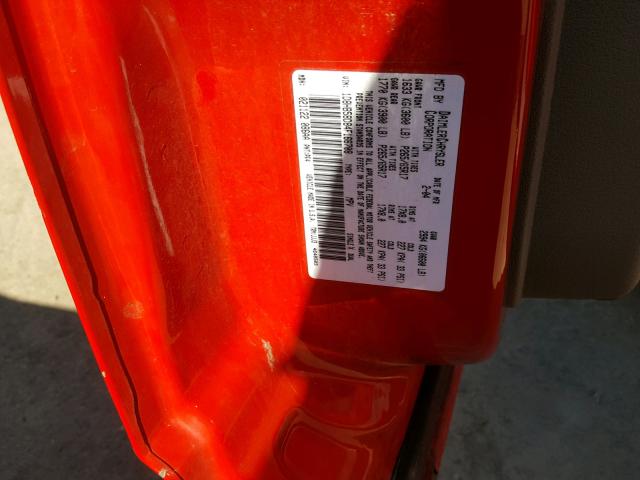 1D8HB58D84F166708 - 2004 DODGE DURANGO LI RED photo 10