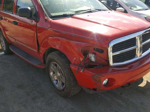 1D8HB58D84F166708 - 2004 DODGE DURANGO LI RED photo 9