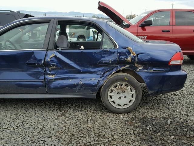 JHMCG56471C029509 - 2001 HONDA ACCORD LX BLUE photo 9