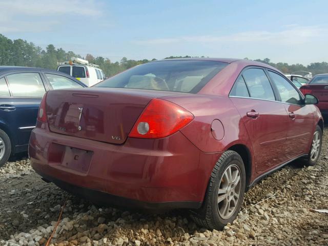 1G2ZG528354170019 - 2005 PONTIAC G6 MAROON photo 4