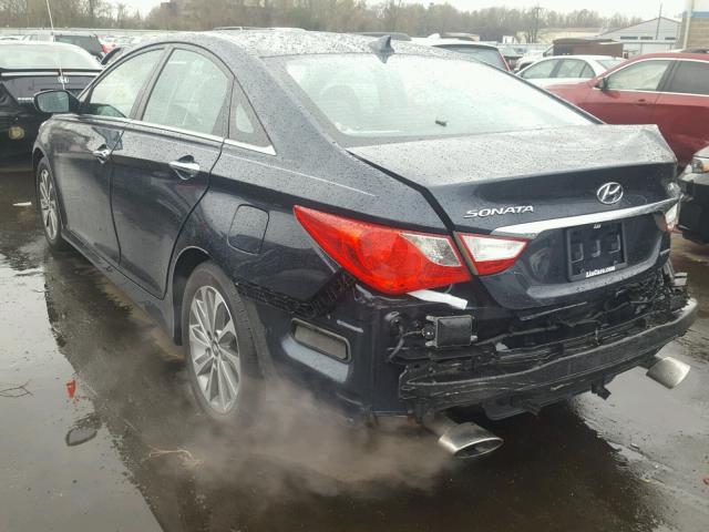 5NPEC4AB3EH873112 - 2014 HYUNDAI SONATA SE GRAY photo 3