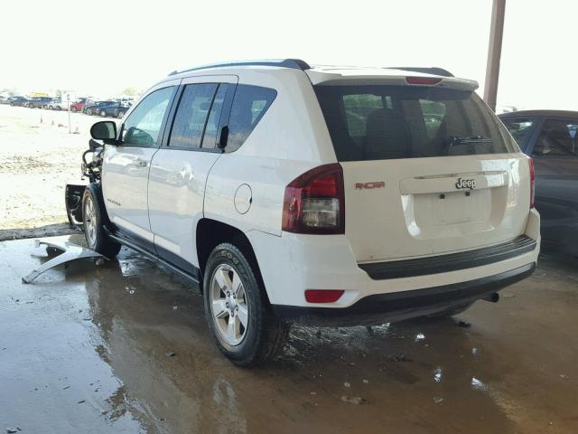 1C4NJCBAXED801299 - 2014 JEEP COMPASS SP WHITE photo 3