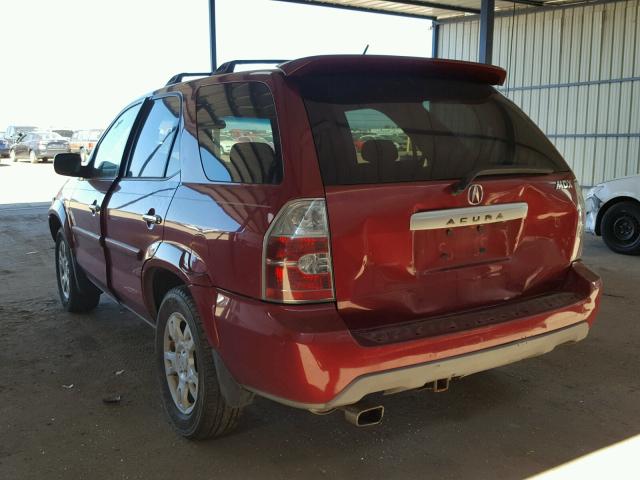 2HNYD18954H532615 - 2004 ACURA MDX TOURIN RED photo 3