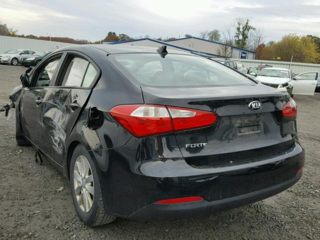 KNAFX4A66E5180334 - 2014 KIA FORTE LX BLACK photo 3