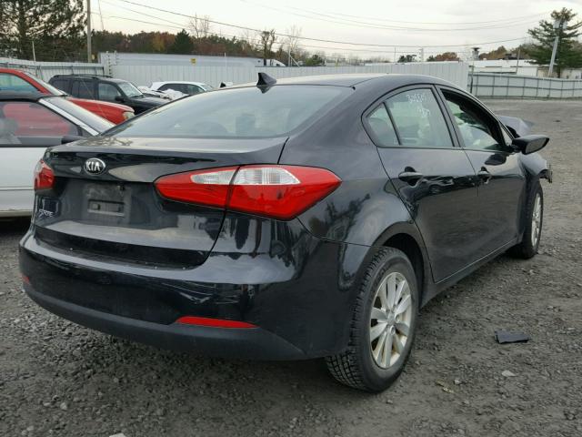 KNAFX4A66E5180334 - 2014 KIA FORTE LX BLACK photo 4