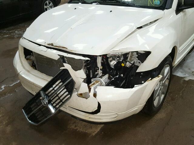 1B3HB48B57D298236 - 2007 DODGE CALIBER WHITE photo 9