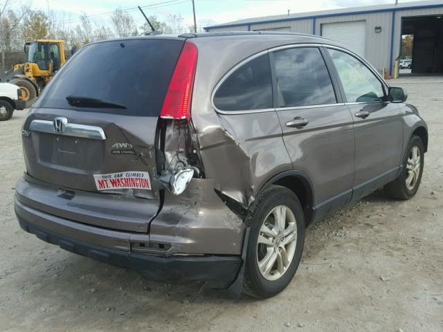 5J6RE4H76AL089259 - 2010 HONDA CR-V EXL GRAY photo 4