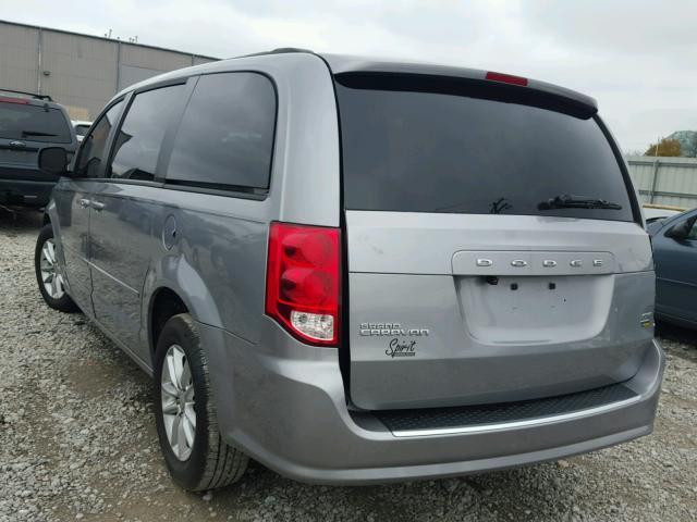 2C4RDGCG5ER429239 - 2014 DODGE GRAND CARA GRAY photo 3