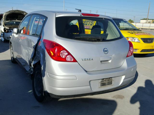 3N1BC1CP3CK201583 - 2012 NISSAN VERSA S GRAY photo 3