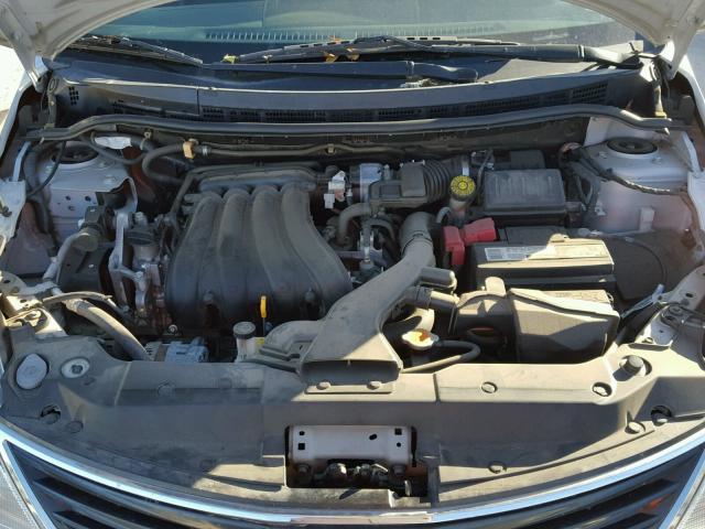 3N1BC1CP3CK201583 - 2012 NISSAN VERSA S GRAY photo 7