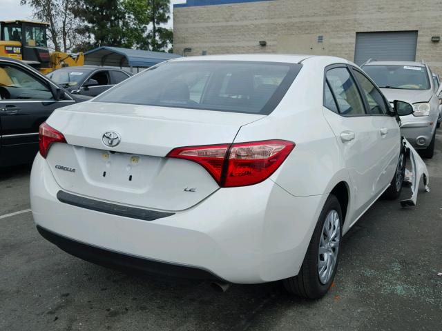 5YFBURHE0HP686057 - 2017 TOYOTA COROLLA L WHITE photo 4