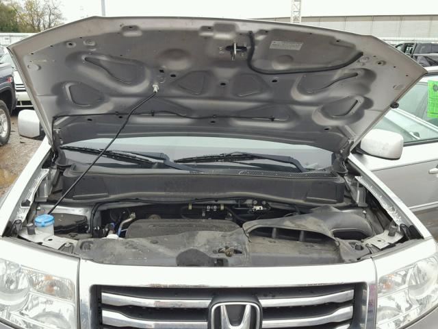 5FNYF3H65DB009716 - 2013 HONDA PILOT EXL SILVER photo 7