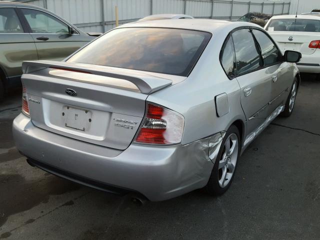 4S3BL676264200151 - 2006 SUBARU LEGACY GT SILVER photo 4