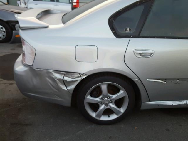 4S3BL676264200151 - 2006 SUBARU LEGACY GT SILVER photo 9