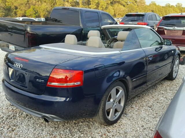 WAUAF48H49K007164 - 2009 AUDI A4 2.0T CA BLUE photo 9