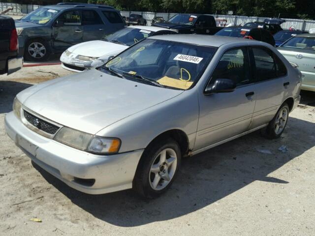 1N4AB41D3WC722566 - 1998 NISSAN SENTRA E SILVER photo 2