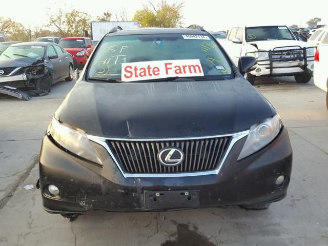 2T2ZK1BA0CC078944 - 2012 LEXUS RX 350 BLACK photo 9