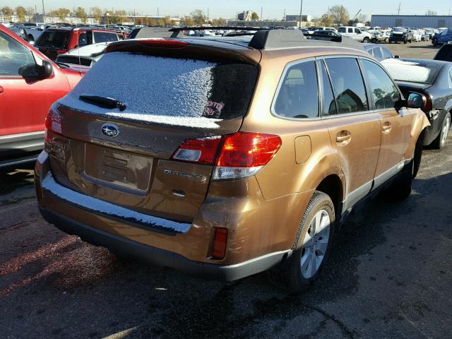 4S4BRCCC9C3289190 - 2012 SUBARU OUTBACK 2. BROWN photo 4