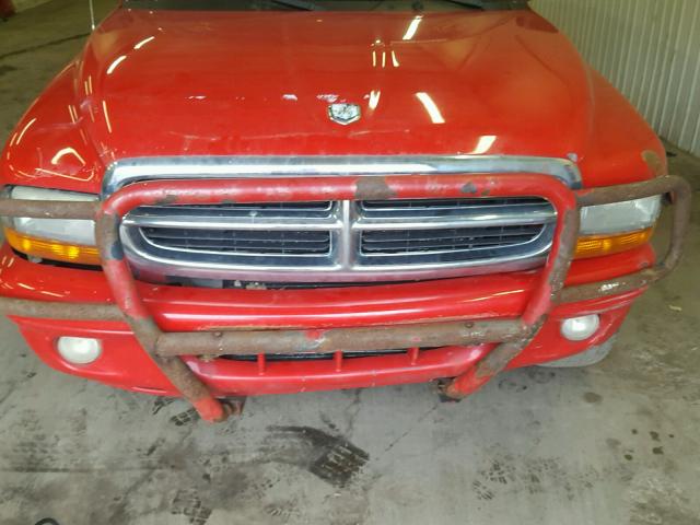 1B4HS48N52F110222 - 2002 DODGE DURANGO SL RED photo 9