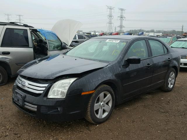 3FAHP01108R172293 - 2008 FORD FUSION SE BLACK photo 2