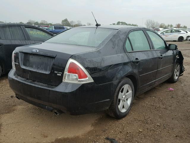 3FAHP01108R172293 - 2008 FORD FUSION SE BLACK photo 4