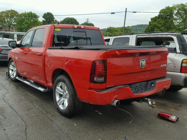 1C6RR7MT1GS188592 - 2016 RAM 1500 SPORT RED photo 3