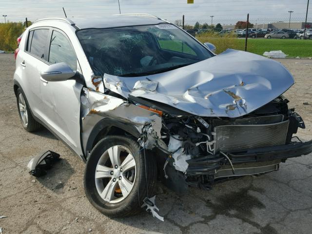 KNDPB3A22D7458811 - 2013 KIA SPORTAGE B SILVER photo 1