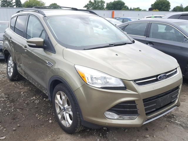 1FMCU0HX1DUC52806 - 2013 FORD ESCAPE SEL GREEN photo 1