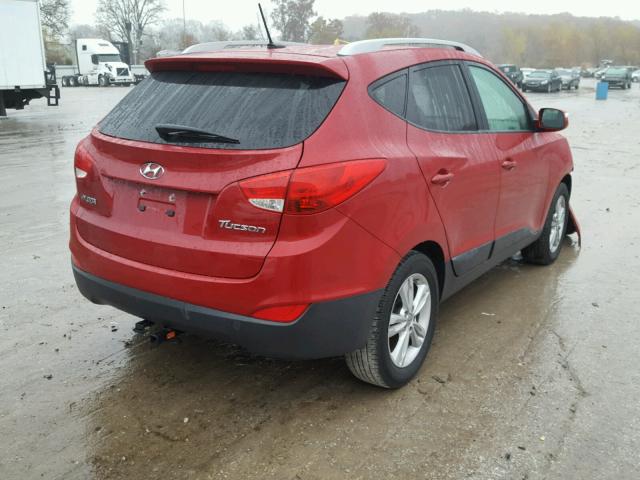 KM8JU3AC2DU549177 - 2013 HYUNDAI TUCSON GLS أحمر صورة 4