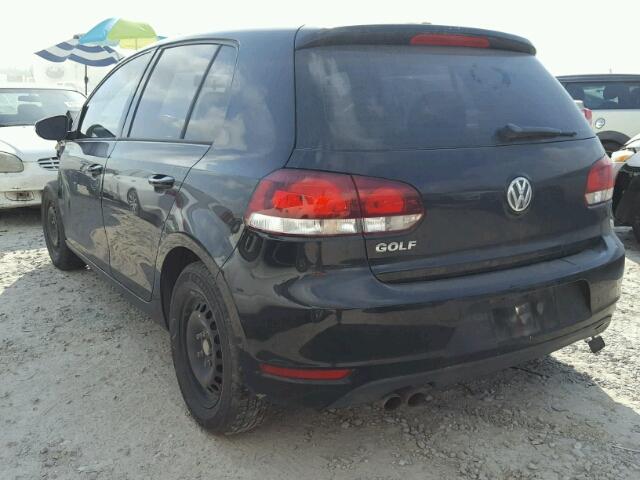 WVWDB7AJ5DW129446 - 2013 VOLKSWAGEN GOLF 黑色 照片 3