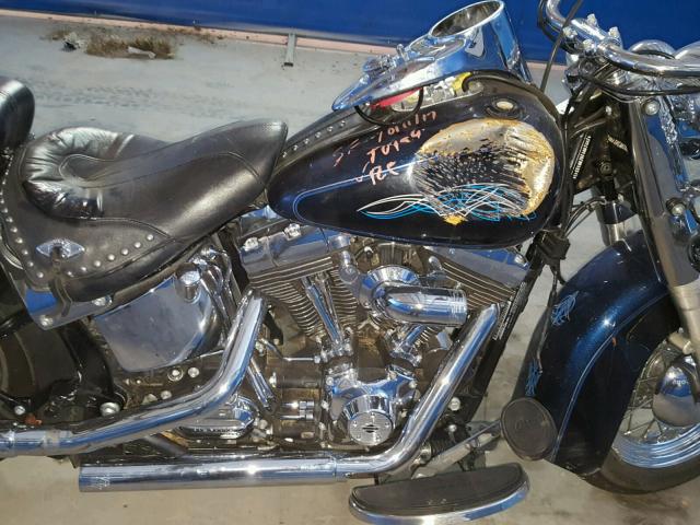 1HD1BWV10EB038843 - 2014 HARLEY-DAVIDSON FLSTC HERI BLUE photo 5