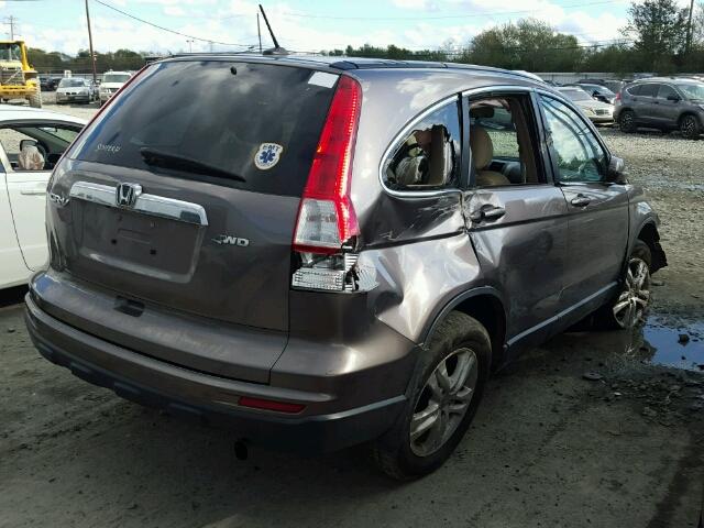 5J6RE4H72AL099612 - 2010 HONDA CR-V EXL BROWN photo 4