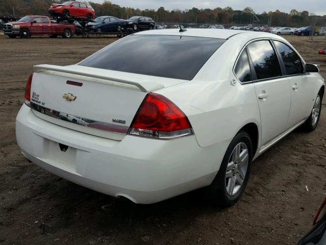 2G1WC583489171311 - 2008 CHEVROLET IMPALA LT WHITE photo 4