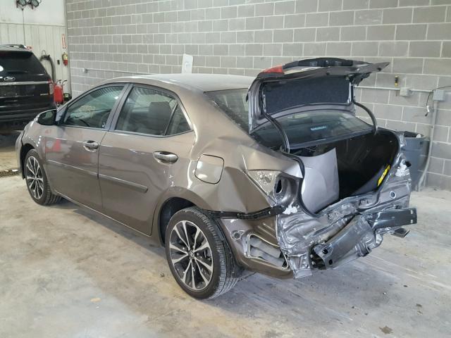 5YFBURHE9HP725308 - 2017 TOYOTA COROLLA L CHARCOAL photo 3