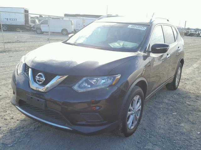 KNMAT2MT5FP555909 - 2015 NISSAN ROGUE S BLACK photo 2