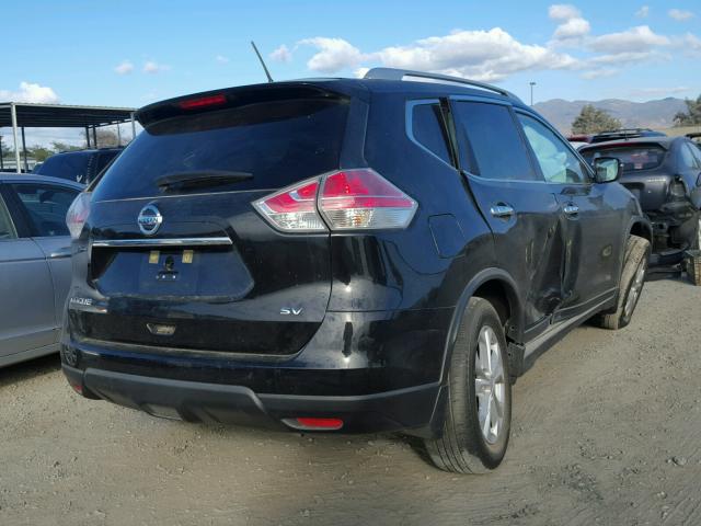 KNMAT2MT5FP555909 - 2015 NISSAN ROGUE S BLACK photo 4