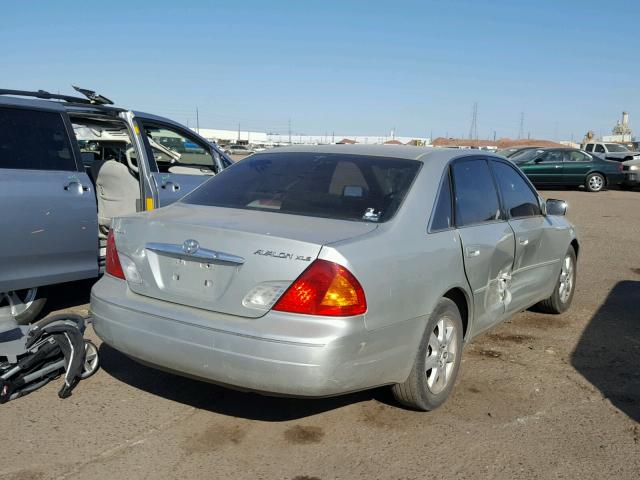 4T1BF28B8YU078244 - 2000 TOYOTA AVALON XL SILVER photo 4